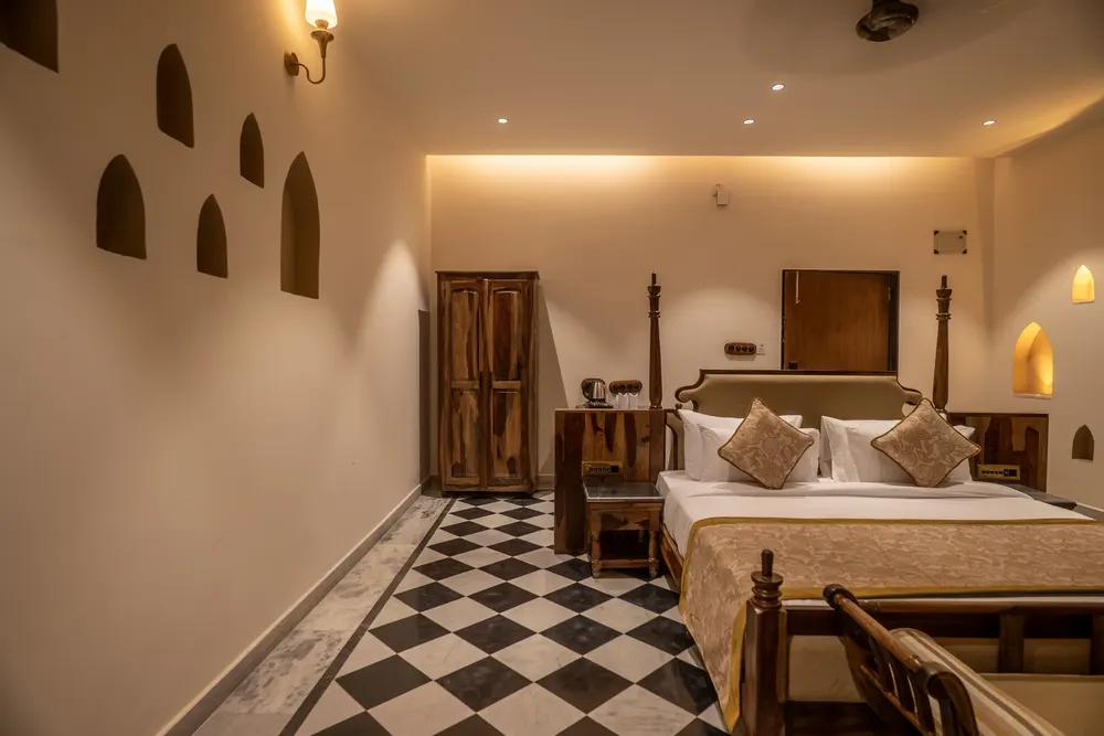 Bed and seating