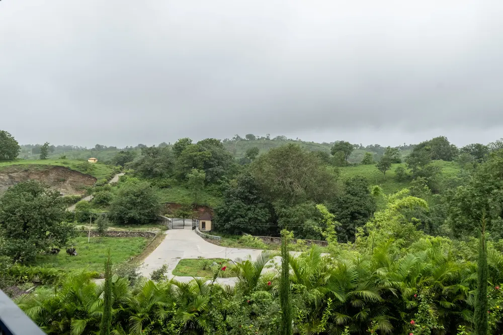 Open country below the property